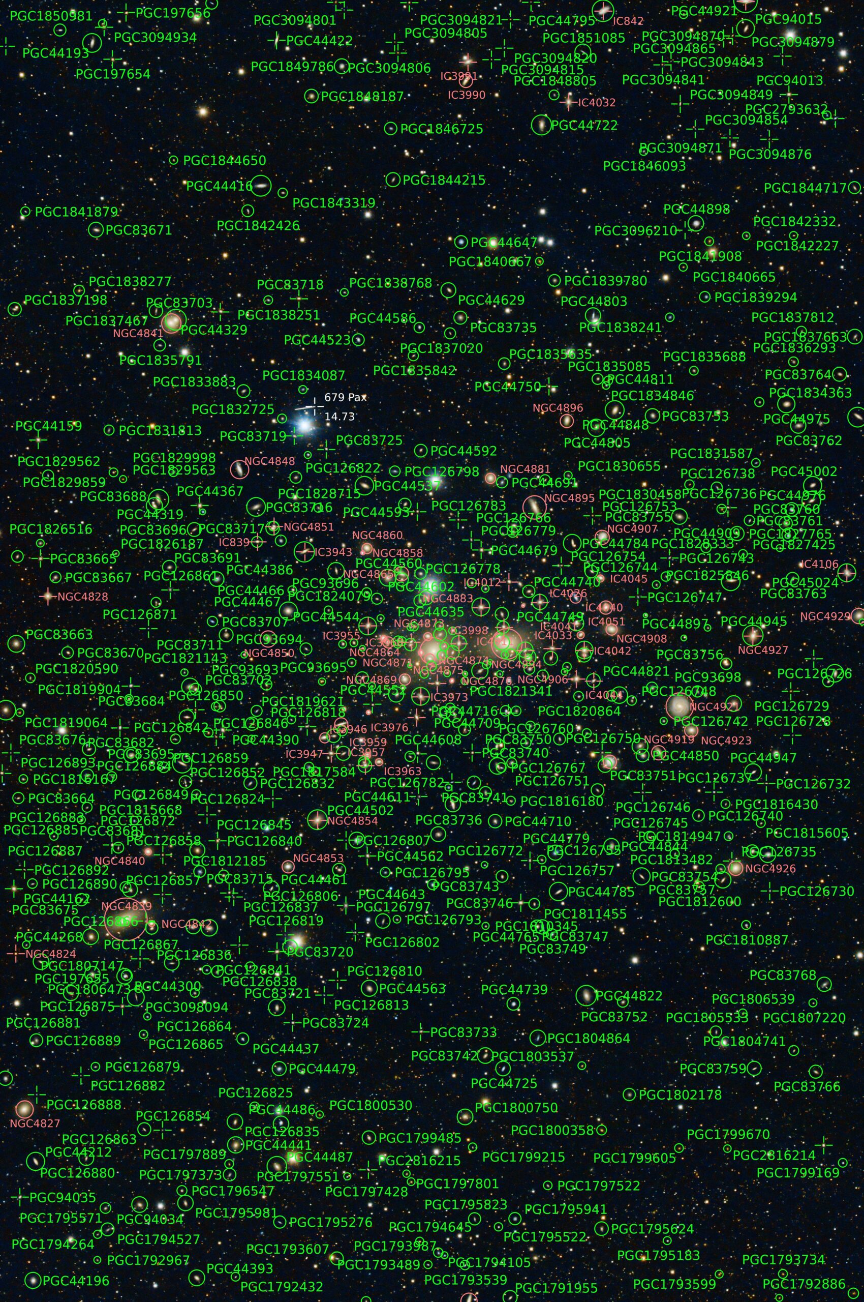 Coma Galaxy Cluster (Abell 1656)